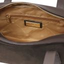 Eclaire Suede Leather Shoulder bag Dark Brown TL142516