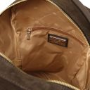 Volta Suede Leather Backpack Dark Brown TL142517
