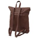 London Rucksack aus Weichem Leder Kaffee TL142502
