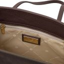 Frame Suede Leather Shoulder bag Dark Brown TL140922