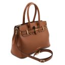 TL Bag Handtasche aus Leder Cognac TL142174