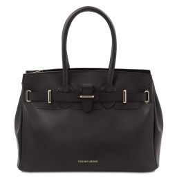 TL Bag Borsa a Mano in Pelle Nero TL142174
