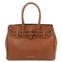TL Bag Borsa a Mano in Pelle Cognac TL142174
