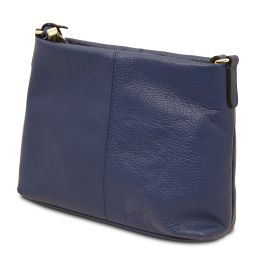 TL Bag Sac Bandoulière en Cuir Souple Bleu foncé TL142007