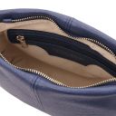 TL Bag Sac Bandoulière en Cuir Souple Bleu foncé TL142007
