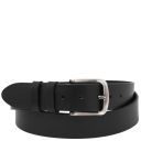 Handcrafted Leather Belt 40mm for Jeans Schwarz TL142527