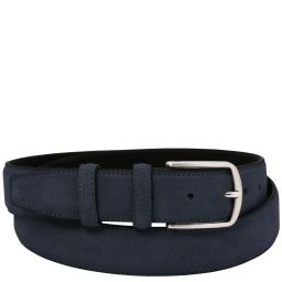 Ceinture Casual en Daim 35mm Bleu foncé TL142536