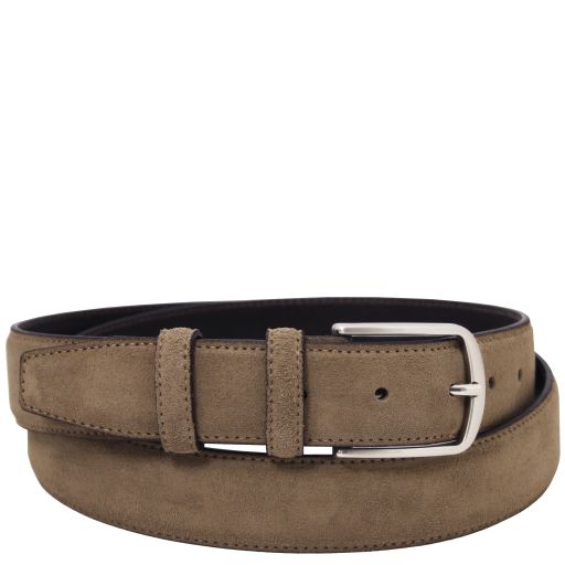 Ceinture Casual en Daim 35mm Taupe TL142536