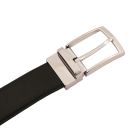Elegant Double-sided Leather Belt 35mm in Smooth Leather Dark Blue TL142541