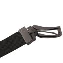 Elegant Double-sided Leather Belt 35mm in Smooth Leather Черный TL142542