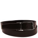 Ceinture élégante Réversible en Cuir Brossé 35mm Marron foncé TL142540