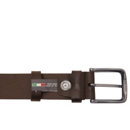 Handcrafted Leather Belt 35mm for Jeans Dark Brown TL142526