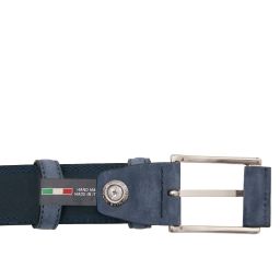 Ceinture élégante en Nubuck 35mm Bleu foncé TL142533