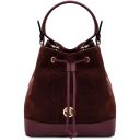 Minerva Leather Bucket bag Bordeaux TL142476