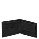 Exclusive 2 Fold Leather Wallet for men With Coin Pocket Black TL142552
