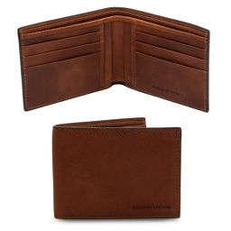 Exclusive 2 Fold Leather Wallet for men Brown TL142553