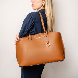 TL Bag Leather Shopping bag Cognac TL141828