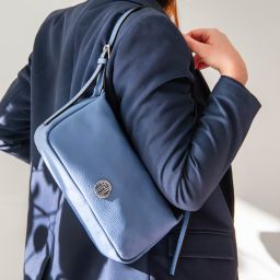 Miranda Soft Leather Shoulder bag Beige TL142467