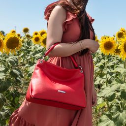 TL Bag Soft Leather Shoulder bag Cognac TL142087