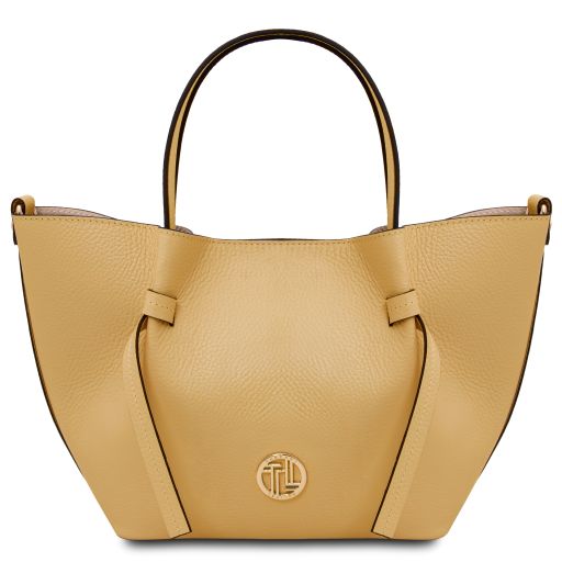 Legame Leather Handbag - Small Size Pastel yellow TL142482