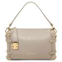 Praline Soft Leather Duffle bag Light Taupe TL142422