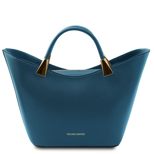 TL Bag Leather Handbag Teal TL142287