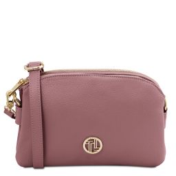 Lily Soft Leather Shoulder bag Lilac TL142375