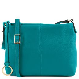 TL Bag Sac Bandoulière en Cuir Souple Turquoise TL141720