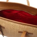 Frame Straw Effect Shoulder bag Коньяк TL142566