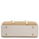 Frame Sac à Bandoulière en Raphia Blanc TL142566