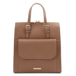 TL Bag Sac à dos Pour Femme en Cuir Caramel TL142211