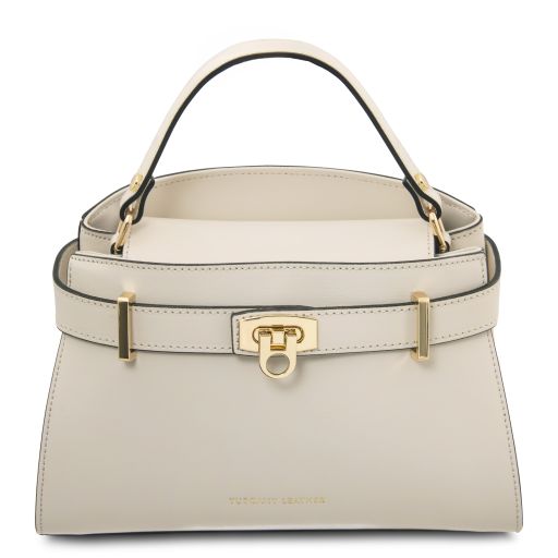 Maisy Bolso en Piel Beige TL142459