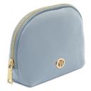 Vera Soft Leather Toiletry Case Light Blue TL142438