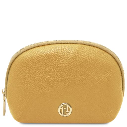 Vera Trousse in Pelle Morbida Giallo pastello TL142438