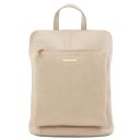 TL Bag Soft Leather Backpack for Women Beige TL141682