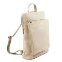 TL Bag Sac à dos Pour Femme en Cuir Souple Beige TL141682