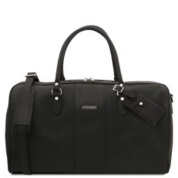 Lisbona Sac de Voyage en Cuir - Grand Modèle Noir TL142557