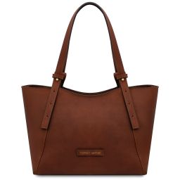 Libra Leather Shoulder bag Brown TL142562