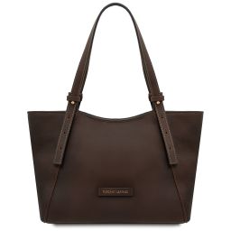 Libra Leather Shoulder bag Темно-коричневый TL142562