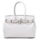 TL Bag Borsa a Mano in Pelle Bianco TL142174