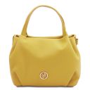 Nora Soft Leather Handbag Pastel yellow TL142372