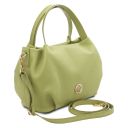 Nora Soft Leather Handbag Слива TL142372