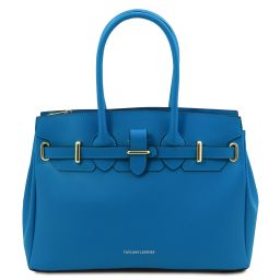 TL Bag Sac à Main en Cuir Bleu TL142174