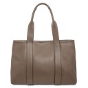 Callie Soft Leather Shoulder bag Темный серо-коричневый TL142415