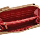 TL Bag Portafoglio/portacellulare in Pelle con Tracolla Caramello TL142323