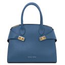 Coccola Borsa a Mano in Pelle Denim TL142421