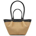 Soleil Borsa Shopping in Rafia Nero TL142567