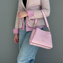 Abby Borsa a Mano in Pelle Denim TL142500