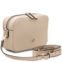 Cubetto Borsa a Tracolla in Pelle Beige TL142499