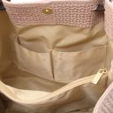 TL KeyLuck Bolso Shopping en Piel Imprimida Tejida Nude TL141573